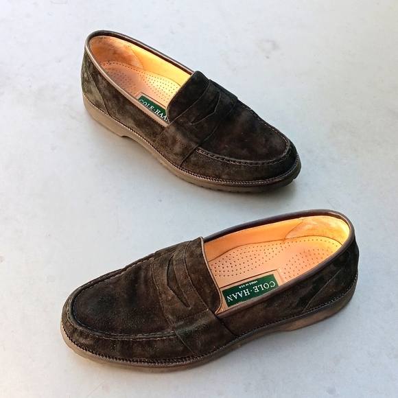 COLE HAAN Cole Haan Men's Pinch Grande Suede Penny Loafer - Picture 14 of 16